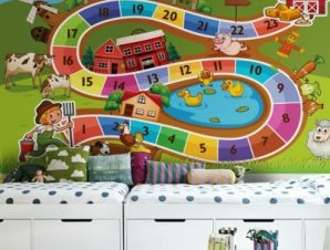 Επιτραπέζιο παιχνίδι, Παιδικά, Ταπετσαρίες Τοίχου, 119 x 84 εκ.